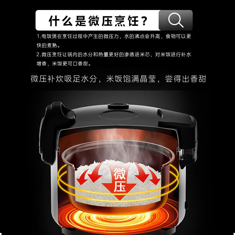 美的电饭煲GRC1501 小身材大智慧的厨房利器